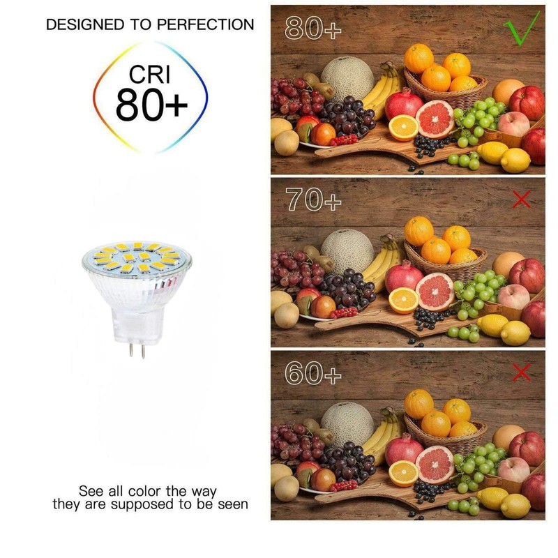 Lxcom Lighting LED MR11 Light Bulb 6 Pack 5W LED