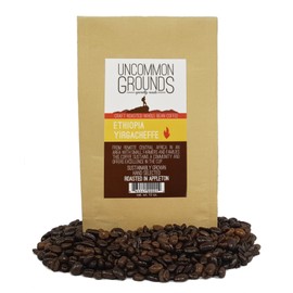 Uncommon Grounds Specialty Coffee Roasts - Ethiopia Yirgacheffe (12 oz Whole Bean) - Artisan Roasted Fragrant, Fruity, and Freshly Roasted Flavor