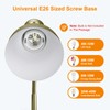 LEPOWER Metal Desk Lamp, Adjustable Goose Neck Table Lamp, Eye-Caring