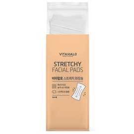 Vitahalo stretchable cotton pad, 1 pack, 100 pieces / 비타할로 늘어나는 화장솜, 1개, 100개입