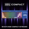 GEODMAER GEODMAER 65% Gaming Keyboard and Mouse Combo, RGB Backlit