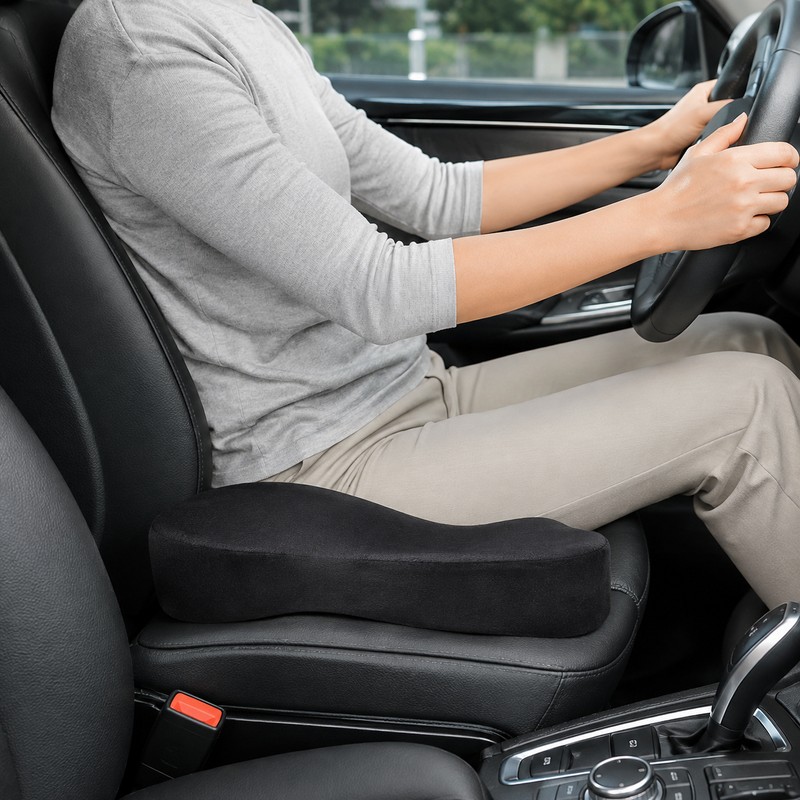 U-Shaped Memory Foam Seat Cushion – Non-Slip Coccyx & Hip