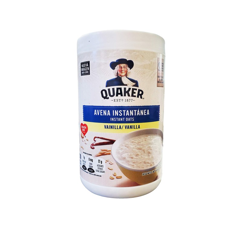 Quaker Avena Instantanea Instant Oats Vanilla, (3 Pack, Total of