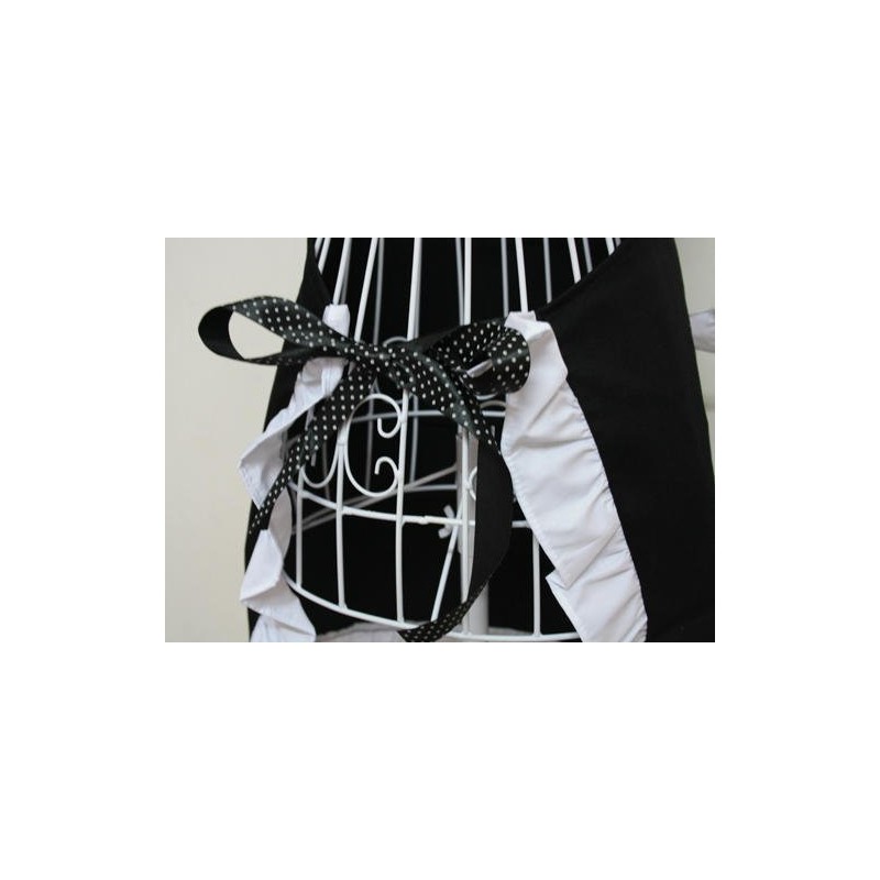 Hyzrz Hot Black Royal Waitress Cooking Chef Bib Aprons for