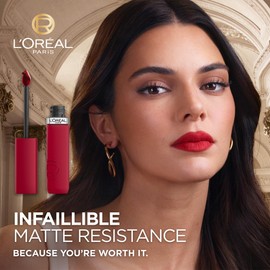 L'Oréal Paris Liquid Lipstick - Intense Colour & Matte Finish - Long-Lasting - No Transfer - With Hyaluronic Acid - Infallible Matte Resistance - Shade: 425 Afterwork Drink(s)