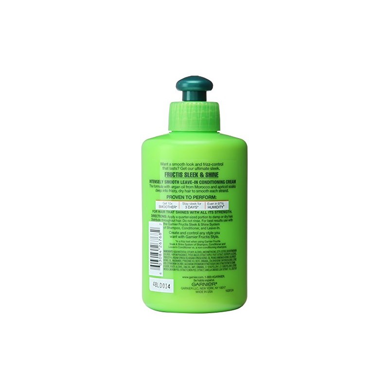 Garnier Fructis Sleek and Shine Intensely Smooth Leave-In Conditioning Cream,