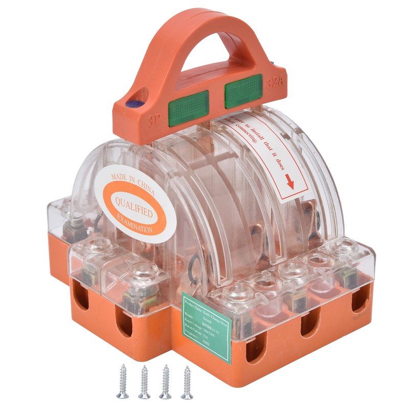AC 380V 32A 3 Pole Knife Switch with LED Indicator