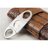 CIGAR IN STYLE Brown Crocodile Embossed Leather 3 Ct Cigar