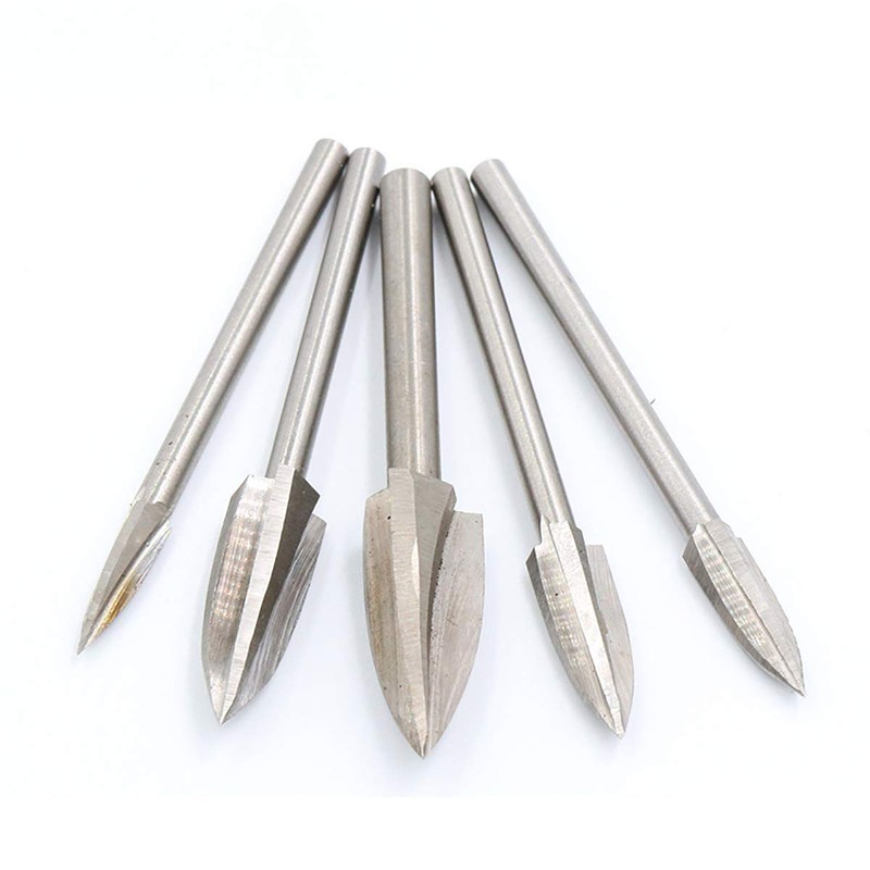 Woodworking Carving Tool, 9 Pieces Wood Engraving Drill Bit Set