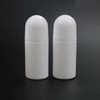 WsjiaboFux 4 Pcs White Empty Refillable Roll On Bottles Roller
