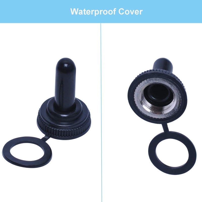 Podoy Momentary Switch Toggle Rocker (𝗢𝗡)-𝗢𝗳𝗳-(𝗢𝗡) Heavy Duty with Boot
