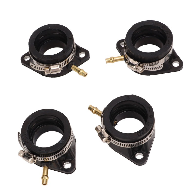 4 Pcs Carburetor Intake Manifold Boots 16065‑028 Rubber Inlet Joint