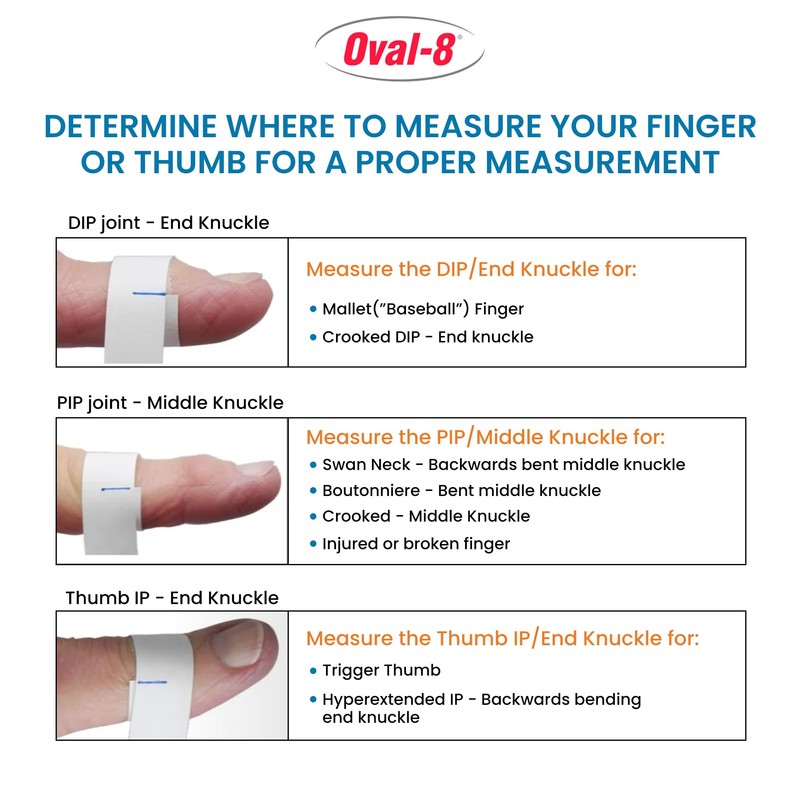 3-Point Products Oval-8 Finger Splint, Support and Protection for Arthritis,
