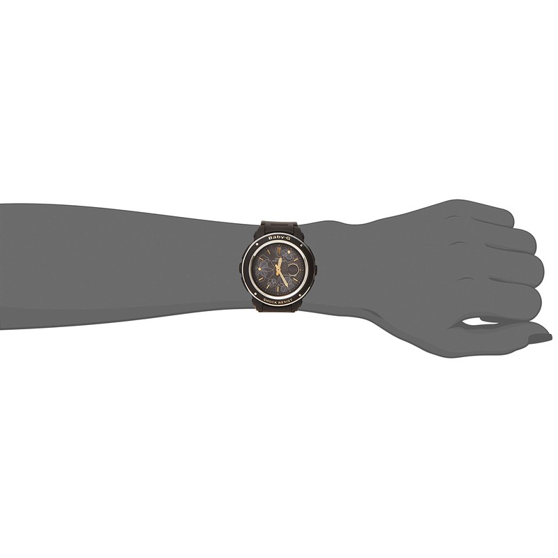 Casio Basic Baby-G BGA-100/150 Series Wristwatch, black (flower)