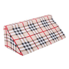 Wedge Pillow R Shaped Removable Slip Resistance Plaid Pattern Bedsore Turning Wedge Pillow for Side Sleepers 60x25x20cm / 23.6x9.8x7.9in