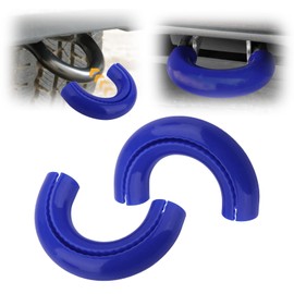 NORTHYUN Front Tow Hooks Covers for Ford F150 2004-2025 Hitch Cover Anti-Fading Compatible with Toyota Tundra 2017-2021 Bronco Base/Big Bend/Outer Banks 2021-2025 Add Color Style 2PCS (Blue)