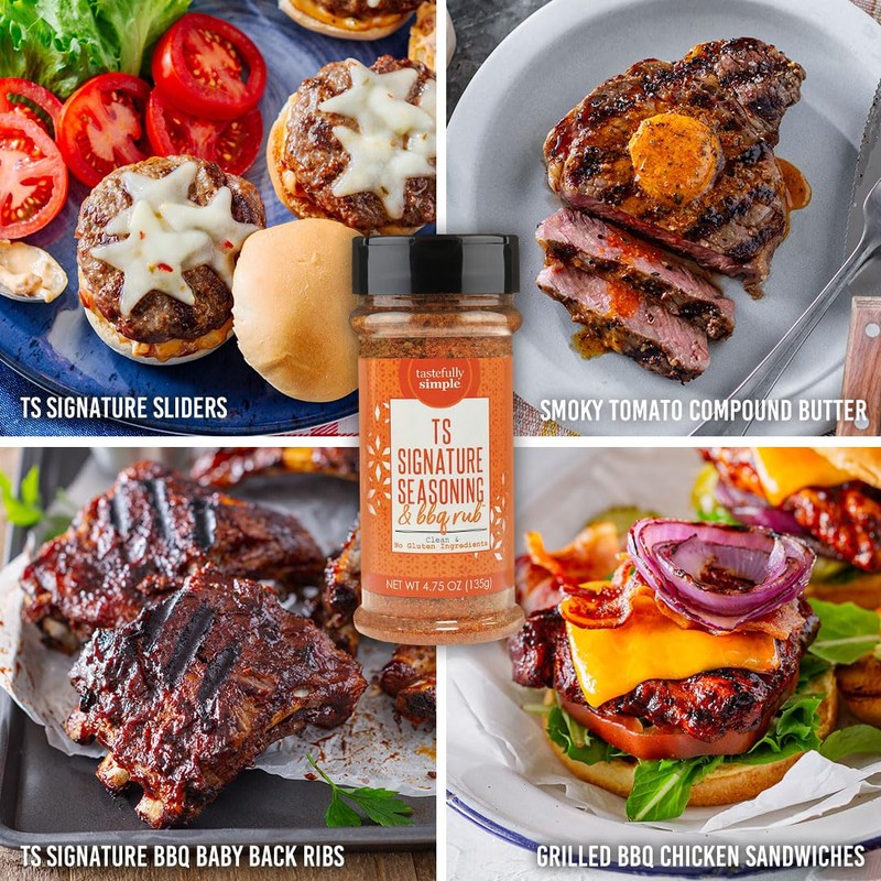 Tastefully Simple TS Signature Seasoning & BBQ Rub, 4.75 oz
