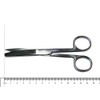 Curved Scissors, Pointed - Blunt, Length 14 cm, Stainless Steel