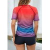 Halcurt - Camisa de Surf con Media Cierre para Mujer,