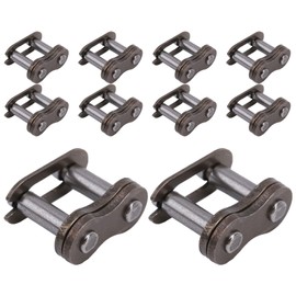 10PCS 25H Chain Master Link Kettenverbindungsglied Stahlkettenglied, Chain Master Link Kettenverbindungsglied Gusseisenkettenglied Ersatz-Reparaturteile für Motorräder