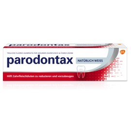 Parodontax Natural White Daily Toothpaste, 1 x 75 ml, Helps Reduce and Prevent Bleeding Gums