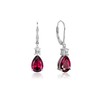 Teardrop Birthstone Dangle Drop Earrings for Women: July Birthstone Jewelry,