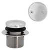 Westbrass Y593144CP 14" Black Tubular Bath Waste & Overflow Assembly
