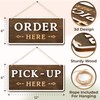Woodamore Wood Order Here Sign - Hanging Order Here Pick