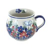 Blue Rose Polish Pottery Garden Butterfly Bubble Mug