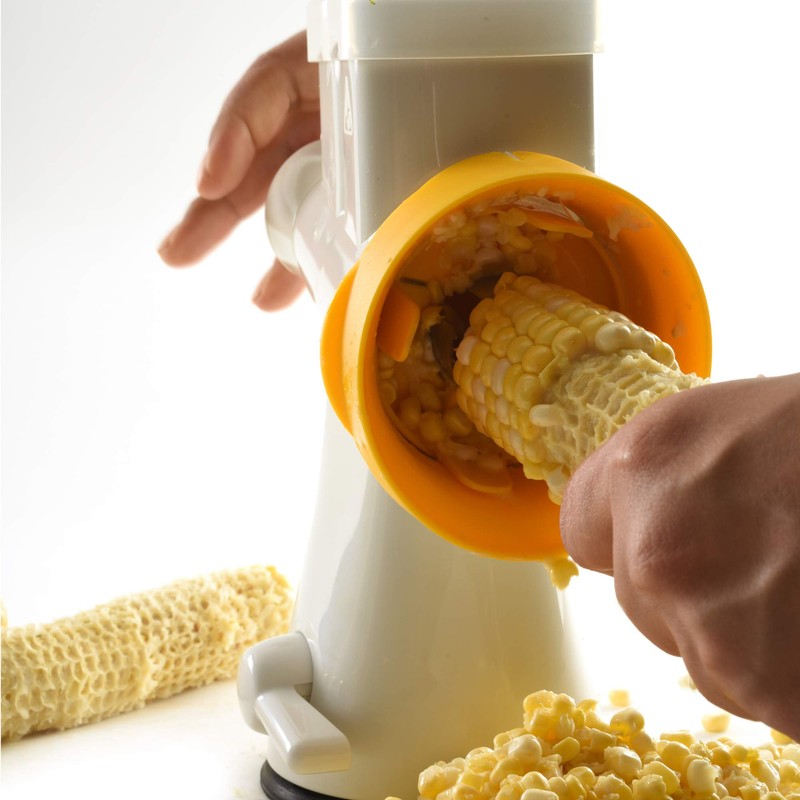 Norpro Double Barrel Grater/Slicer with Corn Cutter, White