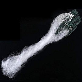 Fishing Net,1m x 20m Fishing Net with Float Fish Trap Monofilament Small Mesh Gear (3 Fingers Mesh)
