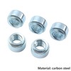 Qrity Pack of 20 Nuts, M2-0 mm Self-Locking Nuts, Pressure