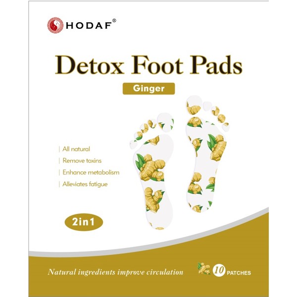 HODAF Detox Foot Pads Ginger - 10 Patches