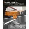 5 Pack Carbide Reciprocating Saw Blade Set, Premium Metal Blades