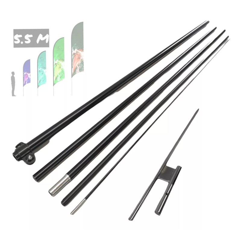 Sesuconsa by Proveer de Mexico Asta De Bandera 5.5m +