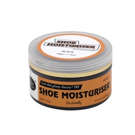 Shoe Mistri Black Leather Shoe Moisturiser Cream, Beeswax & Carnauba Wax, Shoe Polish for Stain and Dirt Remover, Cleansing Shining Cream for Leather Shoes - Suitable for Soft Leather - 50 Gm