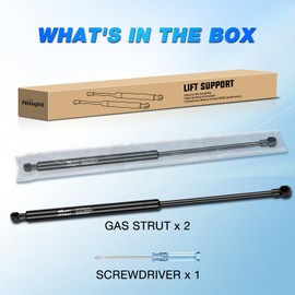 Nilight Hood Gas Struts Lift Supports 6228 for Toyota 4Runner 2003-2009 Spring Shocks 18 Inch, 2PCS Set Rod