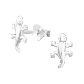 Gecko Lizard Earrings 925 Sterling Silver