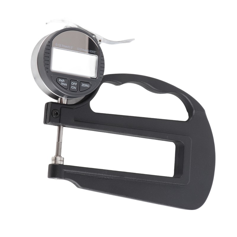0‑12.7mm Digital Thickness Gauge 0.01mm/0.0005in Resolution Inch Metric Conversion for