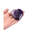 CrystalTears Amethyst Heart Stone 60 mm Large Crystals Healing Stones