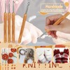 Aeelike Carbonised Bamboo Crochet Hooks, 5.0 mm, Ergonomic Crochet Hook,