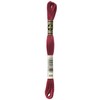 DMC 117-498 Six Stranded Cotton Embroidery Floss, Dark Christmas Red, 8.7-Yard