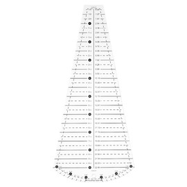 BENECREAT Acrylic Quilting Template Ruler, Dresden Plate Quilting Template, Petal Shape Template Quilt Supplies for Cutting Patterns, Sewing, Blanket Making