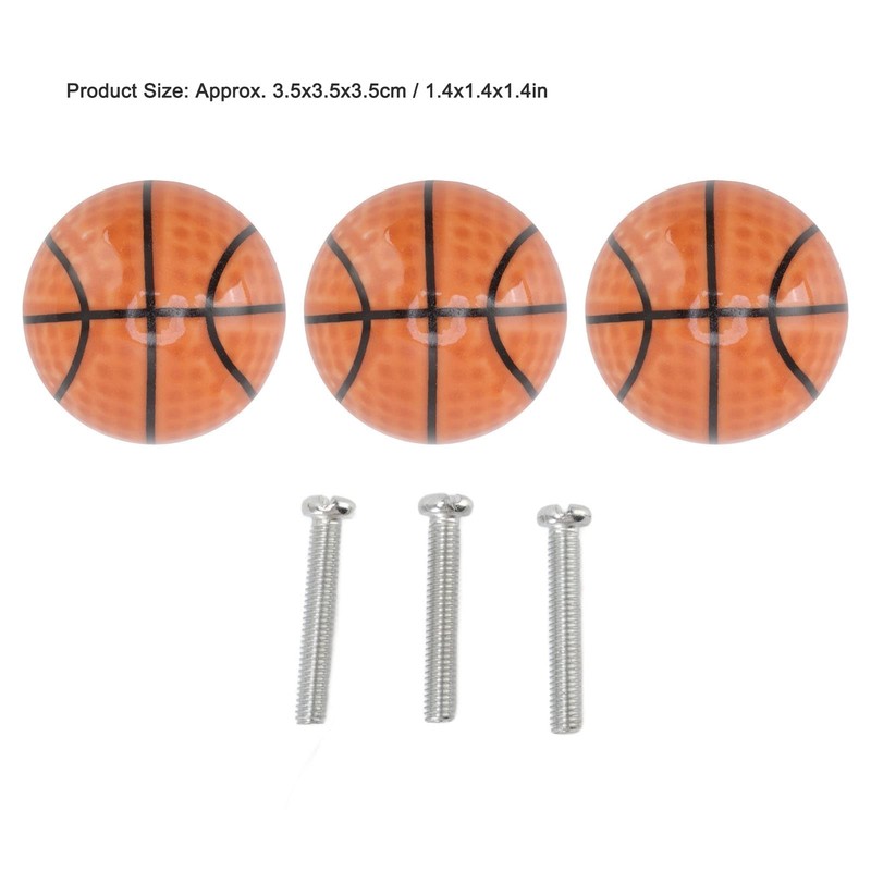 Cupboard Knobs, Basketball Sports Theme, Ceramic Drawer Handles, Door Knobs