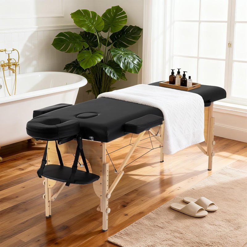 BestMassage Massage Bed Portable Massage Table 24 inch Wide Lash