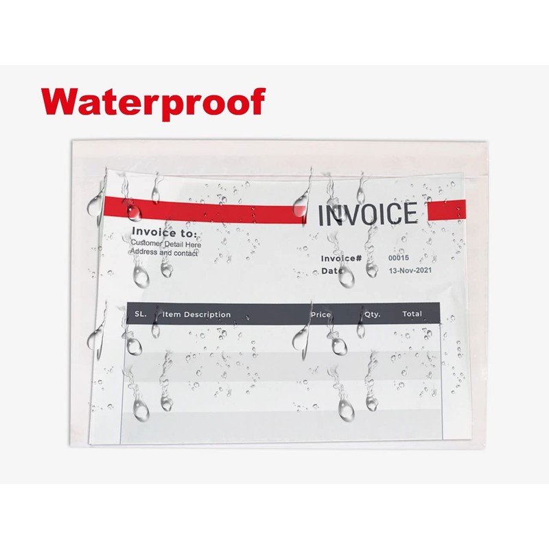 JeeJaan® 100 Pcs of Plain Document Enclosed Wallets A5-225 x