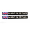 2 x 120mm 'MADE IN BRITAIN' Chrome Stickers Decals Union