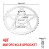 48T Chain Sprocket Sur Ron Sprocket Dirt Bike for Surron