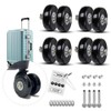8 Tires, 4 Wheels, For W Casters, Tire Replacement, Repair