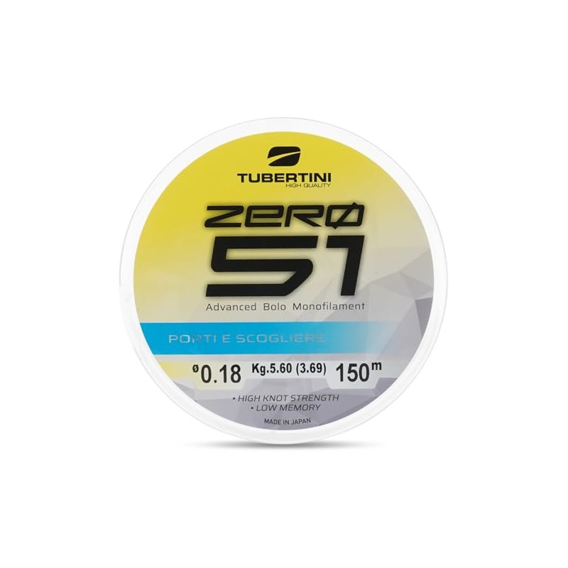 Tubertini Monofilament Zero 51 Ports and Sideburns 150 m -